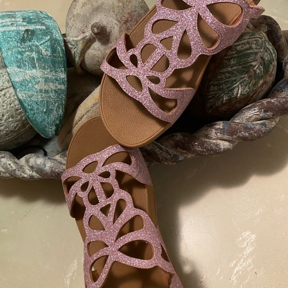 Fitflop Valentine Pink Glitter Limited Edition Shimmer Crystal Bumble Butterfly - Picture 12 of 16
